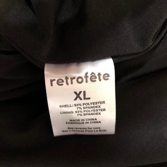 Retrofete Raven Dress Backless Twist Front Cutout Stretch Maxi Black NWT Size XL - Picture 11 of 12